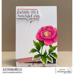 Stamping Bella - Cling Stamps - Tiny Townie Wonderland Peony